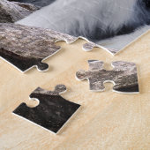 Blue Merle Collie, Eilean Donan & Scotland Flag - Legpuzzel (Zijkant)