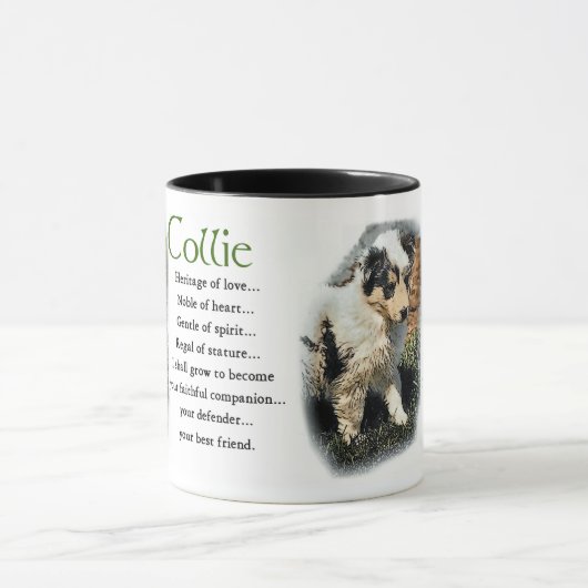 Blue Merle Collie Gifts Mok (Midden)