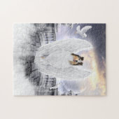 Blue Merle Collie Guardian Angel in Dog Heaven - Legpuzzel (Horizontaal)