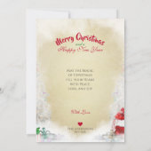 Blue Merle Collie & Kat, Merry Kerstmis - Kaart (Achterkant)