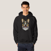 Blue Merle Corgi Hoodie (Voorkant volledig)