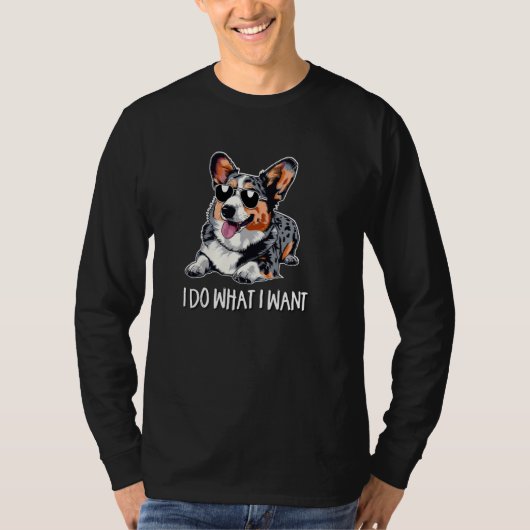 Blue Merle Corgi T-shirt (Voorkant)
