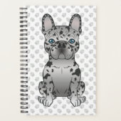 Blue Merle French Bulldog Frenchie Cute Dog & Name Planner (Voorkant)