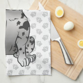 Blue Merle French Bulldog Frenchie Cute Dog & Paws Theedoek (Quarter Fold)