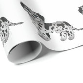 Blue Merle Mini Goldendole Cartoon Dog Pattern Cadeaupapier (Rol Hoek)