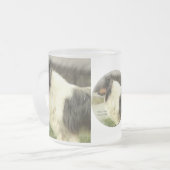 Blue Merle Rough Collie Art geeft Mokken (Voorkant links)