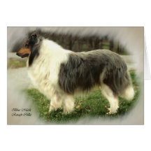Blue Merle Rough Collie Art Kaarten Cadeaus