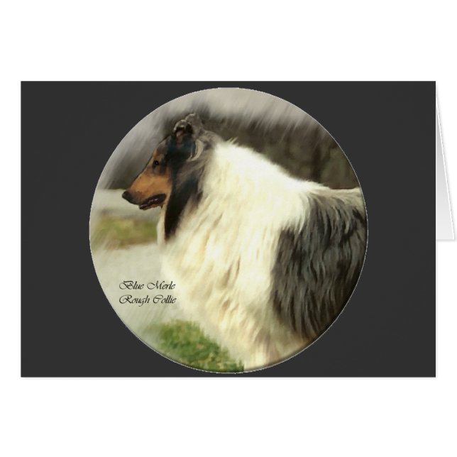Blue Merle Rough Collie Gifts (Voorkant Horizontaal)
