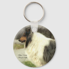 Blue Merle Rough Collie Gifts Sleutelhanger