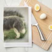 Blue Merle Rough Collie Gifts Theedoek (Quarter Fold)