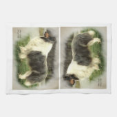 Blue Merle Rough Collie Gifts Theedoek (Horizontaal)