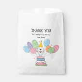 Blue Merle Sheepadoodle Verjaardagsfeestje Bedankzakje (Voorkant)