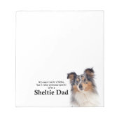 Blue Merle Sheltie Dad Notitieblok (Voorkant)