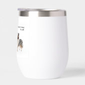 Blue Merle Sheltie Funny Wine Friend (Rechts)