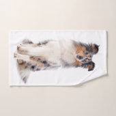 Blue Merle Sheltie Hand Towel Handdoek (Handdoek)