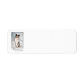 Blue Merle Sheltie kerstretour Address Labels (Voorkant)
