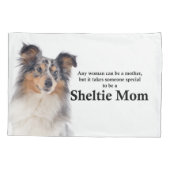 Blue Merle Sheltie Ma Pillowcase Kussensloop (Achterkant)