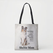 Blue Merle Sheltie Mam Tas (Voorkant)