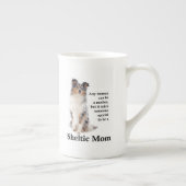 Blue Merle Sheltie Mom Bone China Mok (Rechts)