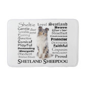 Blue Merle Sheltie Traits Bath Mat (Voorkant)