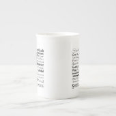 Blue Merle Sheltie Traits Bone China Mok (Voorkant)