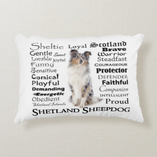 Blue Merle Sheltie Traits Pillow Decoratief Kussen