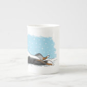 Blue Merle Shetland Sheepdog Sheltie Hondenvakanti Porselein Kop (Voorkant)