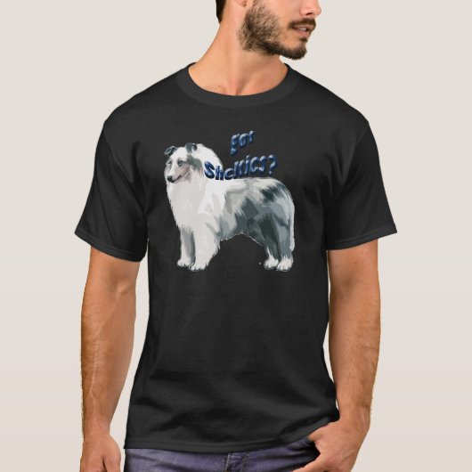 Blue Merle shetland Sheepdog T-shirt (Voorkant)
