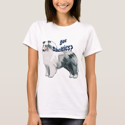 Blue Merle shetland Sheepdog T-shirt (Voorkant)