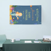 Blue Mermaid Baby shower Welcome Sign Banner (Beurs)