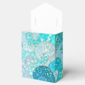 Blue Mermaid Faux Glitter Zee - Blauwgroen gouden Bedankdoosjes (Geopend)