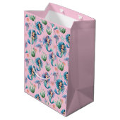 Blue Mermaid Gift Bag in Pink Medium Cadeauzakje (Achterkant Gekanteld)
