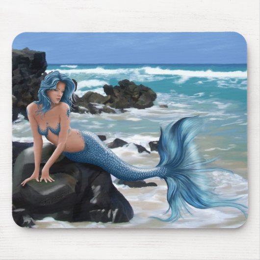 Blue Mermaid Muismat (Voorkant)