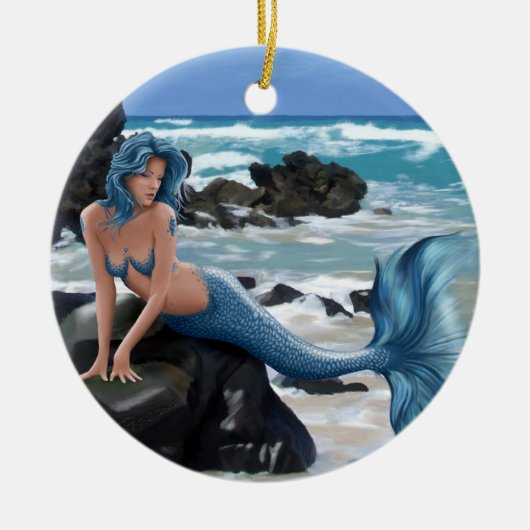 Blue Mermaid Ornament (Voorkant)