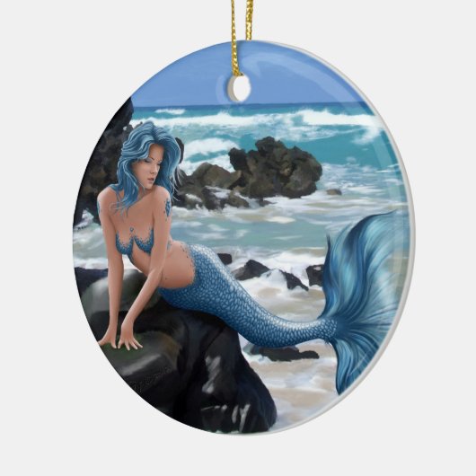 Blue Mermaid Ornament (Links)