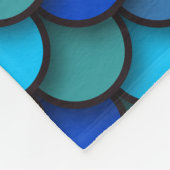 Blue Mermaid Pattern Fleece Deken (Hoek)