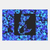 Blue mermaid Splattered Paint Inpakpapier Vel (Voorkant 3)