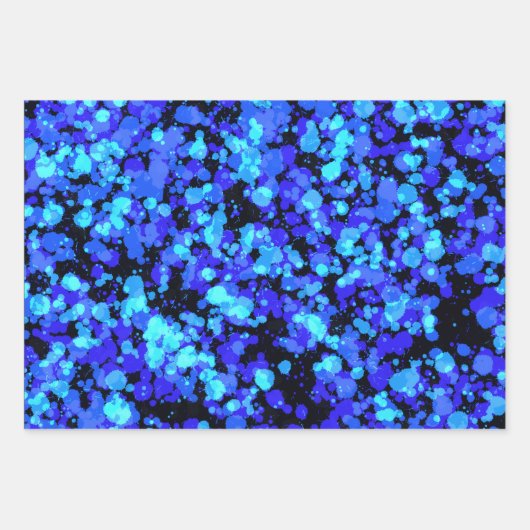 Blue mermaid Splattered Paint Inpakpapier Vel (Voorkant)