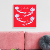Blue Mermaid Swimmer Thunder_Cove Canvas Afdruk (Insitu (Woonkamer))
