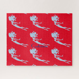 Blue Mermaid Swimmer Thunder_Cove Legpuzzel