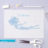 Blue Mermaid Swimmer Thunder_Cove Tissuepapier (Craft)