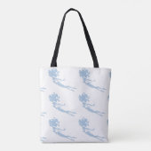 Blue Mermaid Swimmer Thunder_Cove Tote Bag (Achterkant)