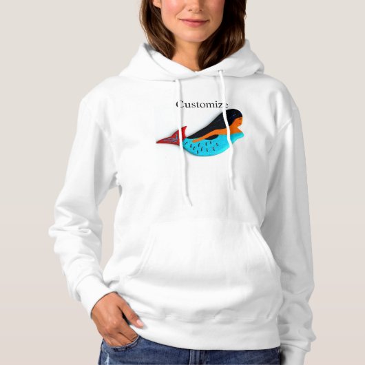 Blue Mermaid Thunder_Cove Hoodie (Voorkant)