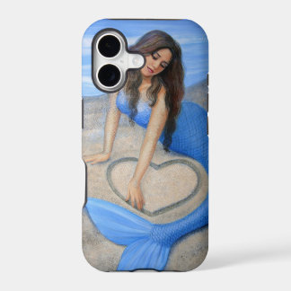 Blue Mermaid's Heart Fantasy Art iPhone 5 Hoesje