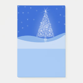 Blue Merry kerstboom Sterrennacht Post it Post-it® Notes