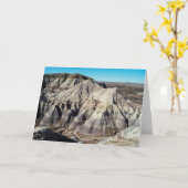 Blue Mesa Badlands Foto Birthday Card Kaart (Gele Bloem)