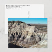 Blue Mesa Badlands, Nationaal park Versteend Woud Briefkaart (Voorkant / Achterkant)