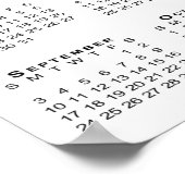 Blue Mesa Badlands Woestijn Bergen 2023 Agenda Poster (Hoek)