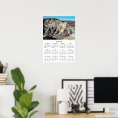 Blue Mesa Badlands Woestijn Bergen 2023 Agenda Poster (Thuiskantoor)