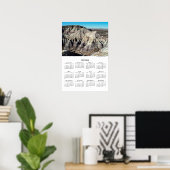 Blue Mesa Badlands Woestijn Bergen 2026 Agenda Poster (Thuiskantoor)